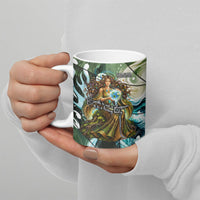 Gaia Mother Of Earth Goddess Ceramic Mug Greek Mythology Sacred Geometry Fantasy