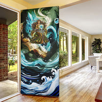 Gaia Mother Of Earth Goddess Door Cover Greek Mythology Sacred Geometry Fantasy