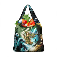 Gaia Mother Of Earth Goddess Grocery Bag Greek Mythology Sacred Geometry Fantasy