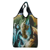 Gaia Mother Of Earth Goddess Grocery Bag Greek Mythology Sacred Geometry Fantasy