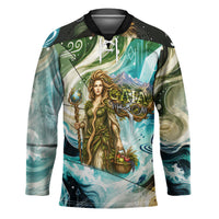 Gaia Mother Of Earth Goddess Hockey Jersey Greek Mythology Sacred Geometry Fantasy