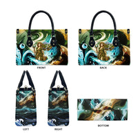 Gaia Mother Of Earth Goddess Leather Bag Greek Mythology Sacred Geometry Fantasy