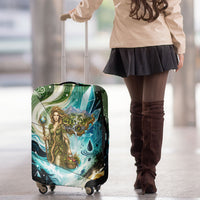 Gaia Mother Of Earth Goddess Luggage Cover Greek Mythology Sacred Geometry Fantasy