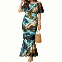 Gaia Mother Of Earth Goddess Mermaid Dress Greek Mythology Sacred Geometry Fantasy