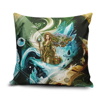 Gaia Mother Of Earth Goddess Pillow Cover Greek Mythology Sacred Geometry Fantasy