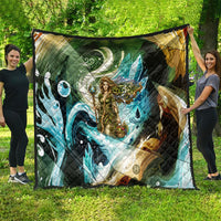 Gaia Mother Of Earth Goddess Quilt Greek Mythology Sacred Geometry Fantasy