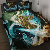 Gaia Mother Of Earth Goddess Quilt Bed Set Greek Mythology Sacred Geometry Fantasy
