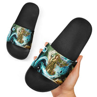 Gaia Mother Of Earth Goddess Slide Sandals Greek Mythology Sacred Geometry Fantasy