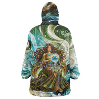 Gaia Mother Of Earth Goddess Wearable Blanket Hoodie Greek Mythology Sacred Geometry Fantasy