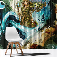 Gaia Mother Of Earth Goddess Window Curtain Greek Mythology Sacred Geometry Fantasy