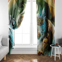 Gaia Mother Of Earth Goddess Window Curtain Greek Mythology Sacred Geometry Fantasy
