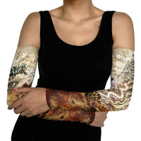 Gaia Mother Earth Sacred Eye Arm Sleeves Greek Vintage Botanical Sketch Esoteric Spiritual Floral