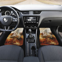 Gaia Mother Earth Sacred Eye Car Mats Greek Vintage Botanical Sketch Esoteric Spiritual Floral
