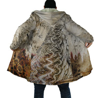 Gaia Mother Earth Sacred Eye Cloak Greek Vintage Botanical Sketch Esoteric Spiritual Floral