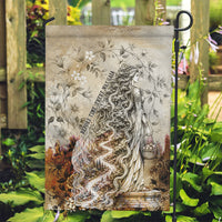 Gaia Mother Earth Sacred Eye Garden Flag Greek Vintage Botanical Sketch Esoteric Spiritual Floral