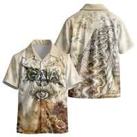 Gaia Mother Earth Sacred Eye Kid Hawaiian Shirt Greek Vintage Botanical Sketch Esoteric Spiritual Floral