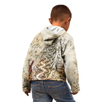 Gaia Mother Earth Sacred Eye Kid Hoodie Greek Vintage Botanical Sketch Esoteric Spiritual Floral