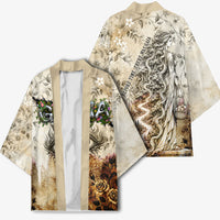 Gaia Mother Earth Sacred Eye Kimono Greek Vintage Botanical Sketch Esoteric Spiritual Floral