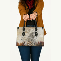 Gaia Mother Earth Sacred Eye Leather Bag Greek Vintage Botanical Sketch Esoteric Spiritual Floral