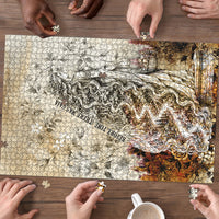 Gaia Mother Earth Sacred Eye Puzzle Greek Vintage Botanical Sketch Esoteric Spiritual Floral