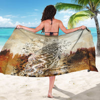 Gaia Mother Earth Sacred Eye Sarong Greek Vintage Botanical Sketch Esoteric Spiritual Floral