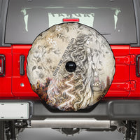 Gaia Mother Earth Sacred Eye Spare Tire Cover Greek Vintage Botanical Sketch Esoteric Spiritual Floral