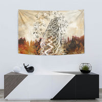Gaia Mother Earth Sacred Eye Tapestry Greek Vintage Botanical Sketch Esoteric Spiritual Floral