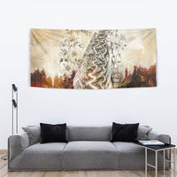 Gaia Mother Earth Sacred Eye Tapestry Greek Vintage Botanical Sketch Esoteric Spiritual Floral