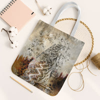 Gaia Mother Earth Sacred Eye Tote Bag Greek Vintage Botanical Sketch Esoteric Spiritual Floral