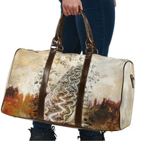 Gaia Mother Earth Sacred Eye Travel Bag Greek Vintage Botanical Sketch Esoteric Spiritual Floral