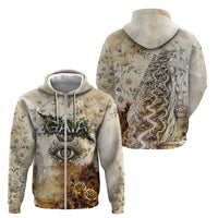 Gaia Mother Earth Sacred Eye Zip Hoodie Greek Vintage Botanical Sketch Esoteric Spiritual Floral