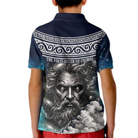 Uranus Greek God Of The Sky Kid Polo Shirt Greek Mythology Celestial Zodiac Constellation Vintage
