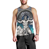 Uranus Greek God Of The Sky Men Tank Top Greek Mythology Celestial Zodiac Constellation Vintage