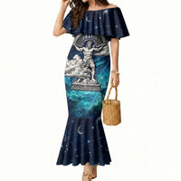 Uranus Greek God Of The Sky Mermaid Dress Greek Mythology Celestial Zodiac Constellation Vintage