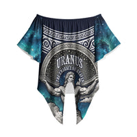 Uranus Greek God Of The Sky Off Shoulder Wrap Waist Top Greek Mythology Celestial Zodiac Constellation Vintage