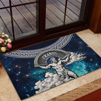 Uranus Greek God Of The Sky Rubber Doormat Greek Mythology Celestial Zodiac Constellation Vintage