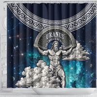 Uranus Greek God Of The Sky Shower Curtain Greek Mythology Celestial Zodiac Constellation Vintage