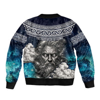 Uranus Greek God Of The Sky Sleeve Zip Bomber Jacket Greek Mythology Celestial Zodiac Constellation Vintage