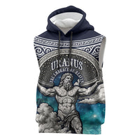 Uranus Greek God Of The Sky Sleeveless Hoodie Greek Mythology Celestial Zodiac Constellation Vintage