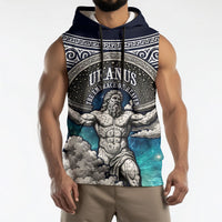 Uranus Greek God Of The Sky Sleeveless Hoodie Greek Mythology Celestial Zodiac Constellation Vintage