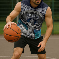 Uranus Greek God Of The Sky Sleeveless Hoodie Greek Mythology Celestial Zodiac Constellation Vintage
