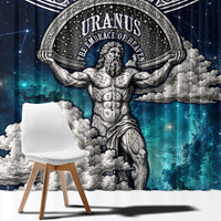 Uranus Greek God Of The Sky Window Curtain Greek Mythology Celestial Zodiac Constellation Vintage