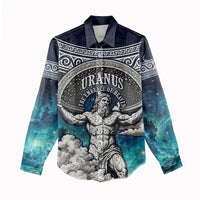 Uranus Greek God Of The Sky Women Casual Shirt Greek Mythology Celestial Zodiac Constellation Vintage