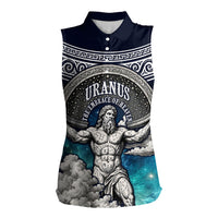 Uranus Greek God Of The Sky Women Sleeveless Polo Shirt Greek Mythology Celestial Zodiac Constellation Vintage