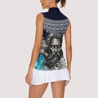 Uranus Greek God Of The Sky Women Sleeveless Polo Shirt Greek Mythology Celestial Zodiac Constellation Vintage