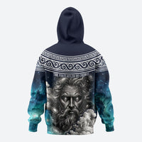 Uranus Greek God Of The Sky Zip Hoodie Greek Mythology Celestial Zodiac Constellation Vintage
