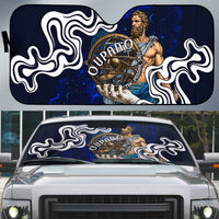 Uranus The Primal Sky Greek God Auto Sun Shade Vintage Celestial Armillary Sphere Cosmos Mythology
