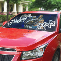 Uranus The Primal Sky Greek God Auto Sun Shade Vintage Celestial Armillary Sphere Cosmos Mythology