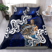 Uranus The Primal Sky Greek God Bedding Set Vintage Celestial Armillary Sphere Cosmos Mythology