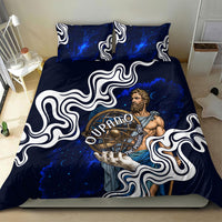Uranus The Primal Sky Greek God Bedding Set Vintage Celestial Armillary Sphere Cosmos Mythology